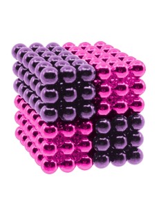 Magneet balletjes - 216 stuks - 5mm - Lila-Pink