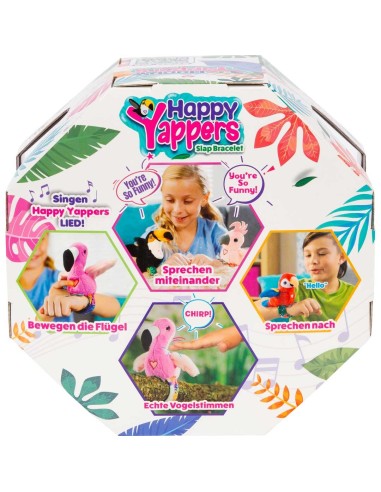 Happy Yappers Parkiet blauw/wit