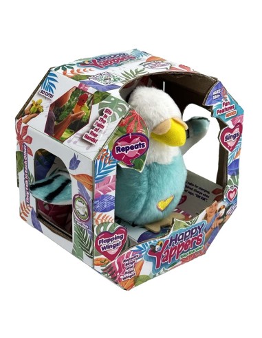 Happy Yappers Parkiet blauw/wit