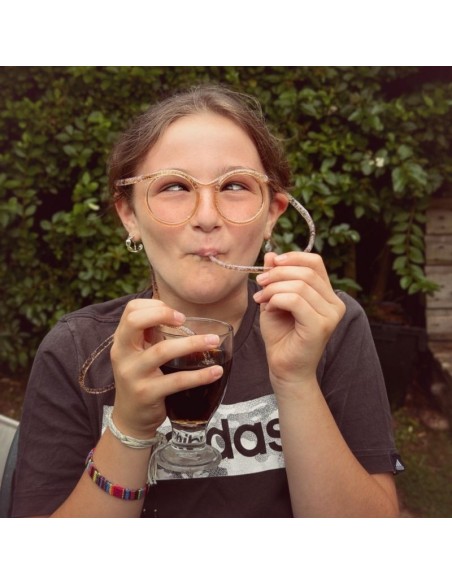 Silly Straw Drinking glasses gekke bril drinkrietje in  mooie display