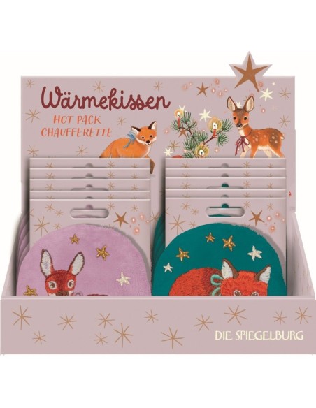 Knuffelzacht warmtekussen Winterdieren