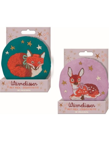 Knuffelzacht warmtekussen Winterdieren