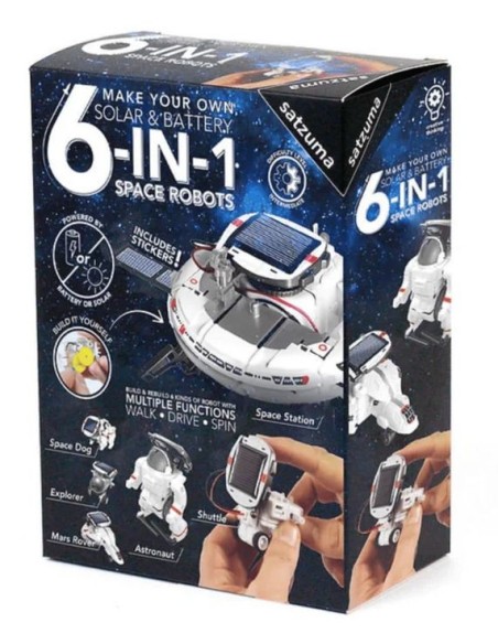 Satzuma - 6-in-1 Space Robots bouwpakket