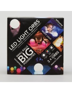 Satzuma - Waterproof LED Orbs 3 lichtbollen met afstandsbediening