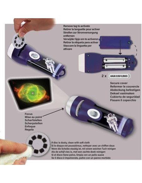 Brainstorm - Space Torch and Projector - zaklamp ruimte