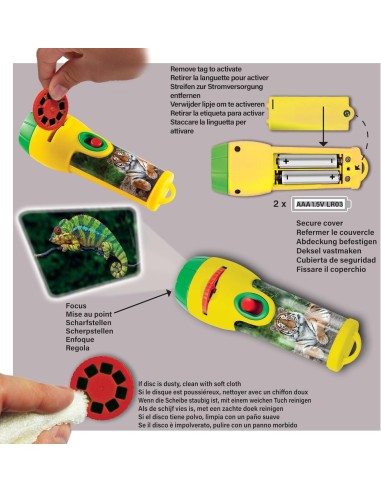 Brainstorm - Animal Torch and Projector - zaklamp dieren