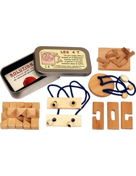 Marc Vidal - 568 -  Casse-Têtes - Houten breinbrekers 5 designs