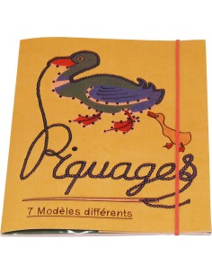 Marc Vidal - 599 -  Piquages 7 borduurkaarten met katoenen draad en naald