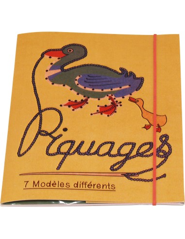 Marc Vidal - 599 -  Piquages 7 borduurkaarten met katoenen draad en naald