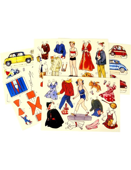 Marc Vidal - 981 -  Découpages knipvellen aankleedpoppen