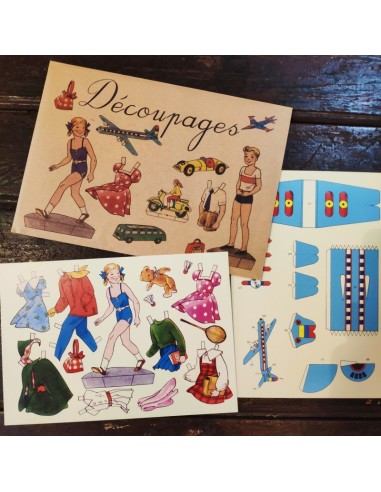 Marc Vidal - 981 -  Découpages knipvellen aankleedpoppen