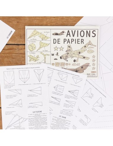 Marc Vidal - 405 -  Avions de Papier papieren vliegtuigen