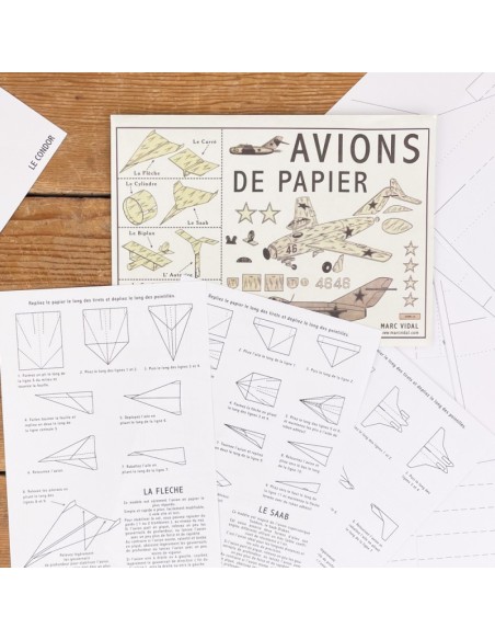 Marc Vidal - 405 -  Avions de Papier papieren vliegtuigen