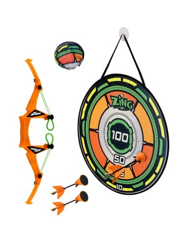 Zing - Air Storm Bullz Eye Bow Target Pack met klittenband pijlen en doel 5+ AS200