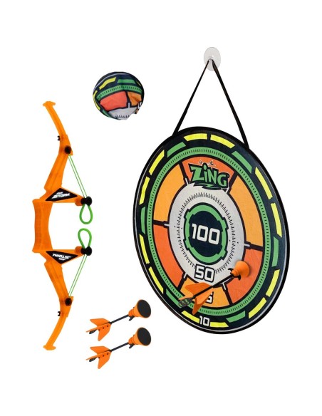 Zing - Air Storm Bullz Eye Bow Target Pack met klittenband pijlen en doel 5+ AS200