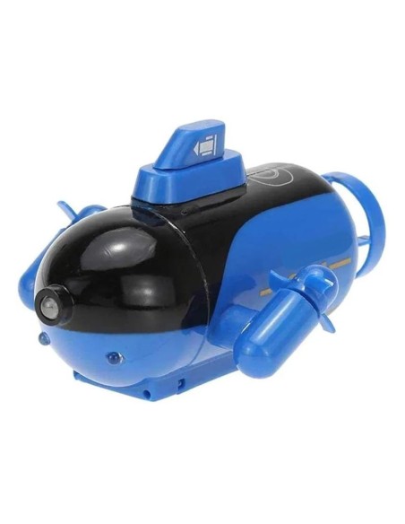 RC: 2 Channel Mini Submarine 3 designs geel blauw turquoise