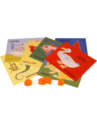 Marc Vidal - 599NL -  Borduurkaarten inclusief katoenen draad en naald