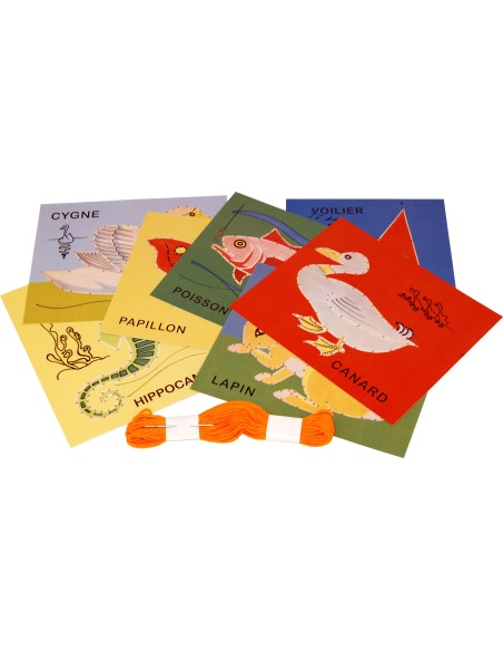 Marc Vidal - 599NL -  Borduurkaarten inclusief katoenen draad en naald