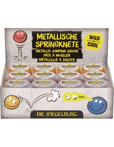 Stuiterende klei metallic met oogjes -  Wild + Cool