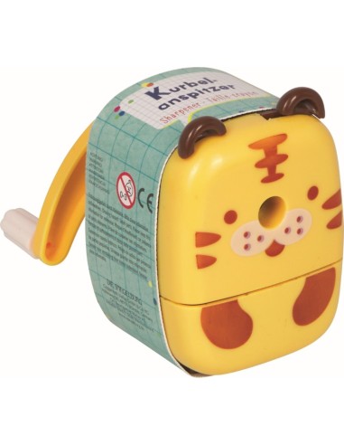 Puntenslijper met draaihendel Panda en Tijger - Wonderful Presents