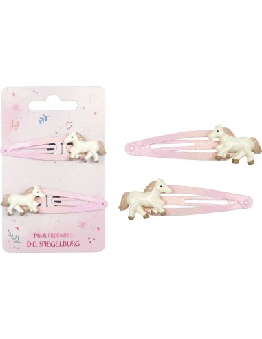 Haarclips glitter - Horse Friends