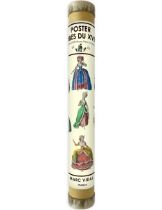 Marc Vidal - Poster Robes Françaises du XVIIIe in kartonnen koker 2