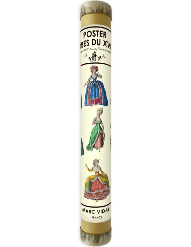 Marc Vidal - Poster Robes Françaises du XVIIIe in kartonnen koker