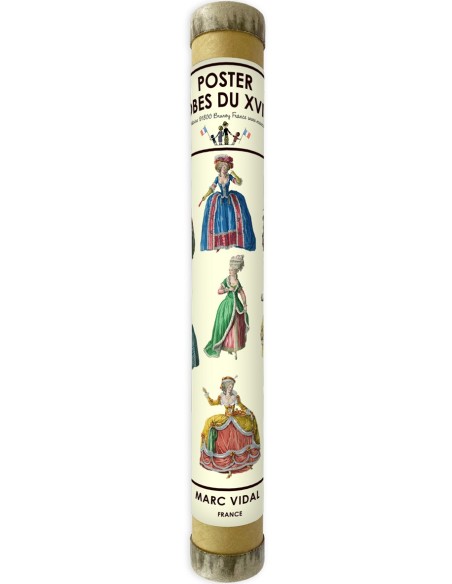Marc Vidal - Poster Robes Françaises du XVIIIe in kartonnen koker