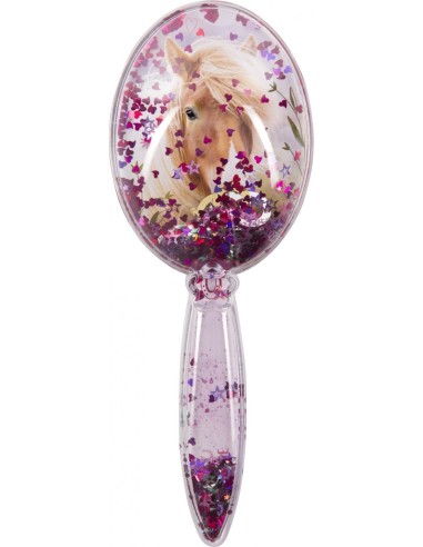 Haarborstel met glitters Paardenvrienden