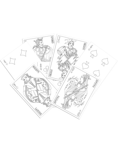 Marc Vidal - 170 - Kaartspel met 54 kaarten om zelf in te kleuren