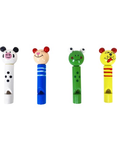 Marc Vidal - 189 - Sifflets Z'animaux - Houten fluitje 3 designs