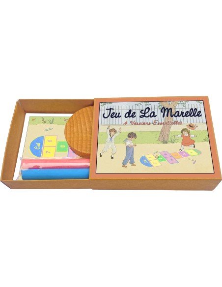 Marc Vidal - 191 - Jeu de la Marelle - Hinkelspel met krijtjes en palet
