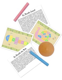Marc Vidal - 191 - Jeu de la Marelle - Hinkelspel met krijtjes en palet 2