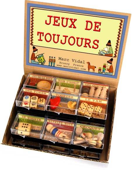 Marc Vidal - 378 - Jeux de Toujours - 9 klassieke spellen buxus