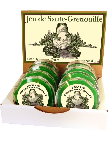 Marc Vidal - 588 - Jeu de Saute-Grenouille - Springende kikkers vlooienspel in display