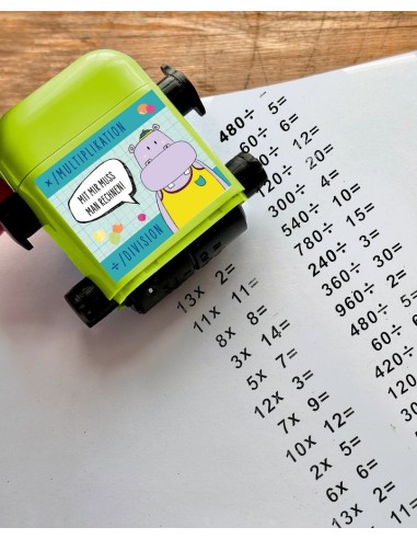 Reken rol stempel - Wonderful Presents