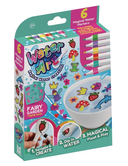 Water Art 6 Pack met sjablonen Fairy Garden