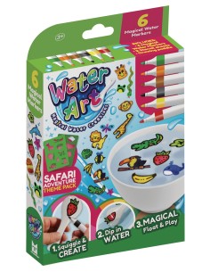 Water Art 6 Pack met sjablonen Safari Adventure