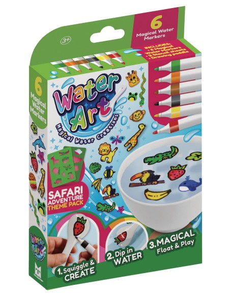 Water Art 6 Pack met sjablonen Safari Adventure
