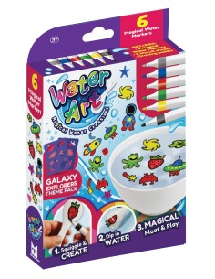 Water Art 6 Pack met sjablonen Galaxy Explorers