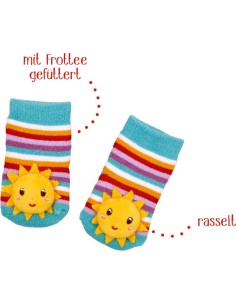 Babysokjes rammelaar zonnetje 2