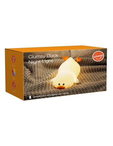 Silicone Nightlight Clumsy Duck