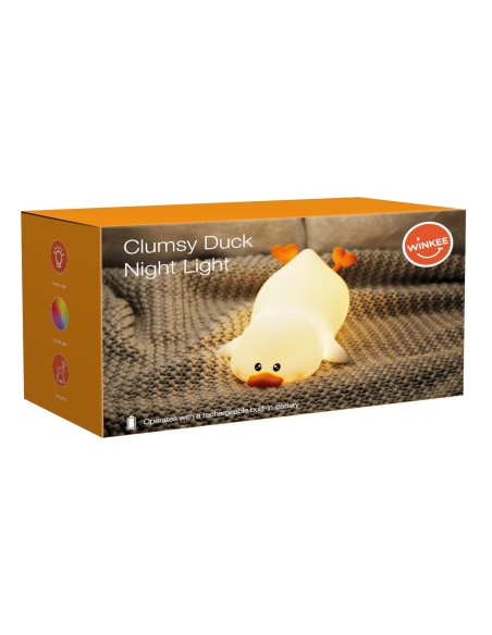 Silicone Nightlight Clumsy Duck