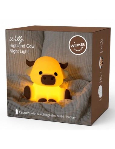 Silicone Nightlight Highland Cow Willy