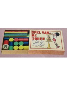 Marc Vidal -  Spel van de Toren - mini houten stapelspel NL