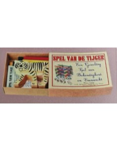 Marc Vidal - Spel van de Tijger mini houten evenwichtspel NL