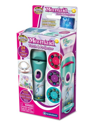 Brainstorm - Mermaid Torch and Projector - zaklamp zeemeermin