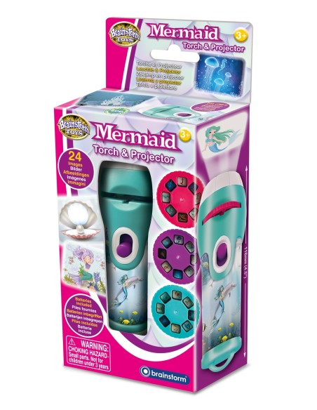 Brainstorm - Mermaid Torch and Projector - zaklamp zeemeermin