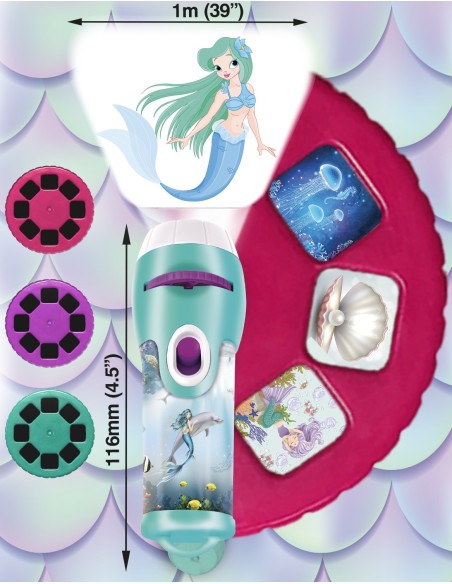 Brainstorm - Mermaid Torch and Projector - zaklamp zeemeermin