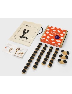 Loggos Set L - 30 Loggos beukenhout naturel + 3 Y blokken